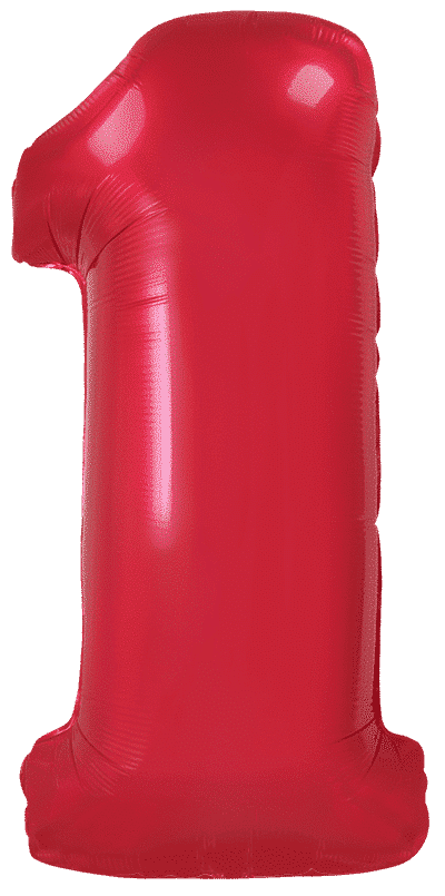 Number 1 - Red, 40"/102cm