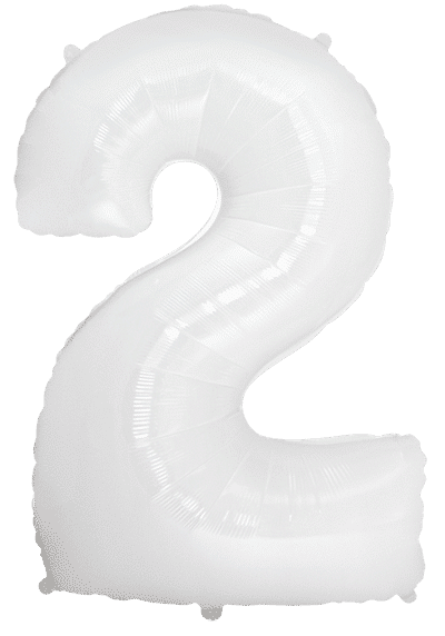 Number 2 - White, 40"/102cm