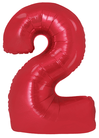 Number 2 - Red, 40"/102cm
