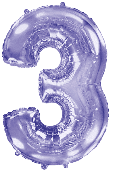 Number 3 - Lilac, 40"/102cm
