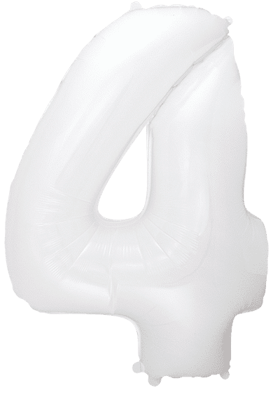Number 4 - White, 40"/102cm