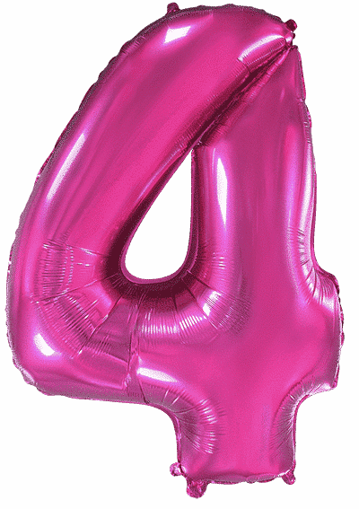 Number 4 - Fuchsia, 40"/102cm
