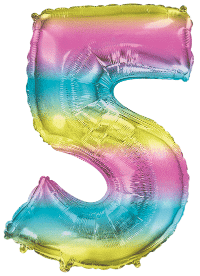 Number 5 - Gradient, 40"/102cm