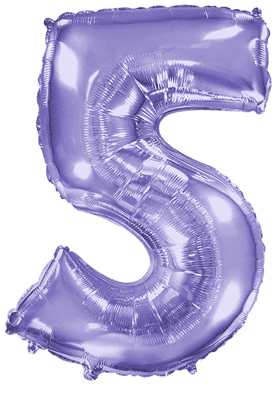 Number 5 - Lilac, 40"/102cm