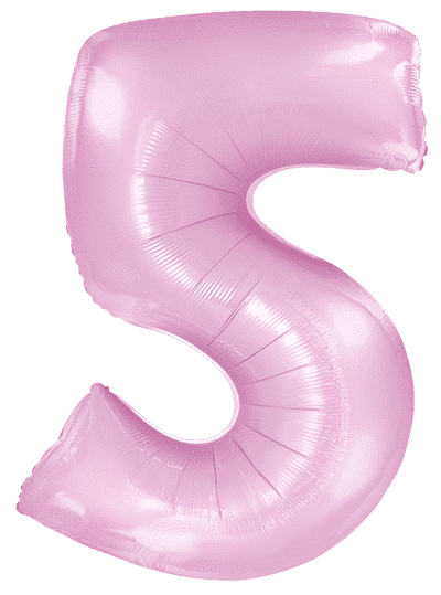 Number 5 - Pink, 40"/102cm