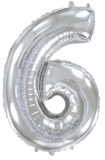 Number 6 - Silver, 40"/102cm