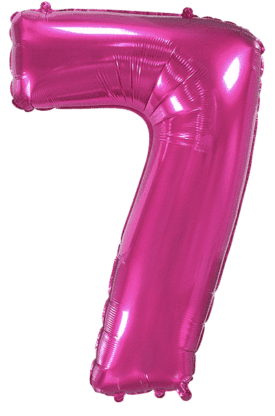 Number 7 - Fuchsia, 40"/102cm
