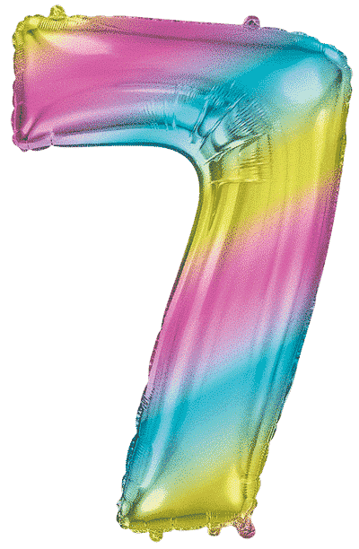 Number 7 - Gradient, 40"/102cm