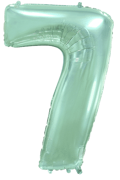 Number 7 - Pastel Mint, 40"/102cm