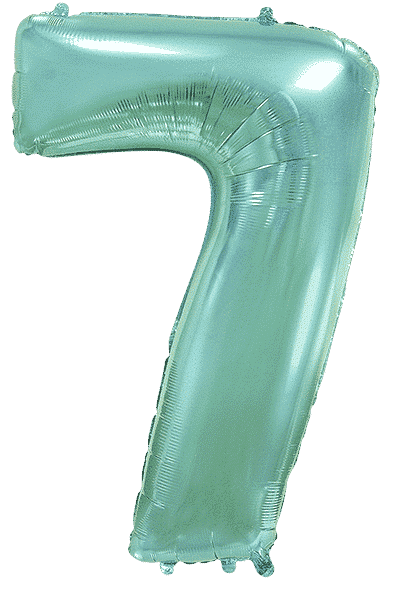 Number 7 - Turquoise, 40"/102cm