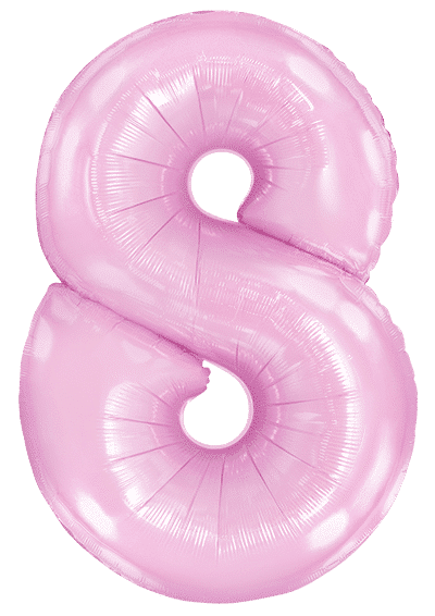 Number 8 - Pink, 40"/102cm