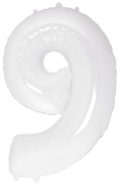 Number 9 - White, 40"/102cm