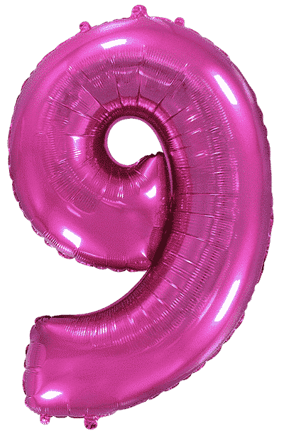 Number 9 - Fuchsia, 40"/102cm