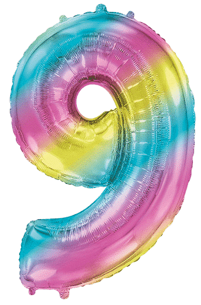 Number 9 - Gradient, 40"/102cm