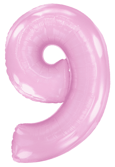 Number 9 - Pink, 40"/102cm