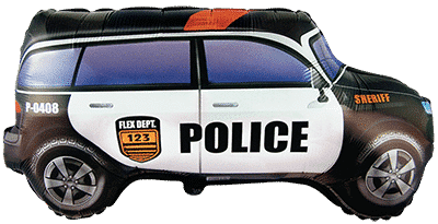 Police Car - 19"/48cm.h x 33"/85cm.w