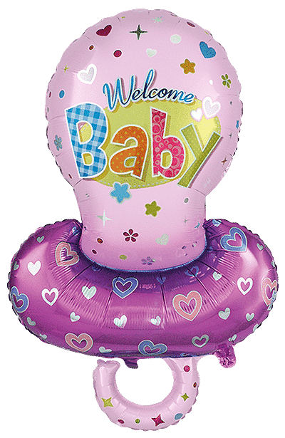 Pacifier - Pink, 40"/101cm.h x 23"/58cm.w