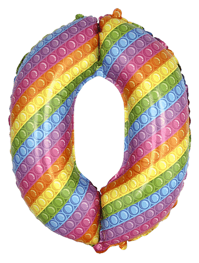 Number 0 Pop It - 26"/67cm