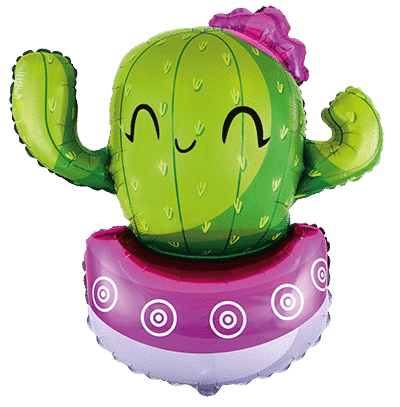 Cactus - Fuchsia, 35"/89cm.h x 36"/91cm.w