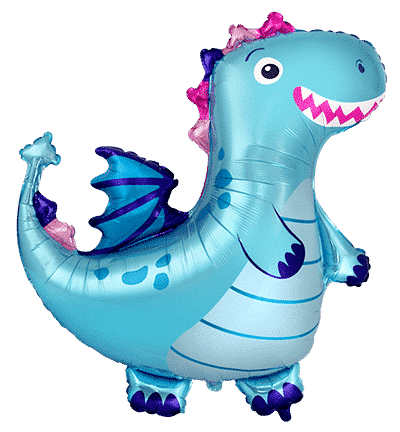Dragon - Blue, 36"/92cm.h x 36"/92cm.w