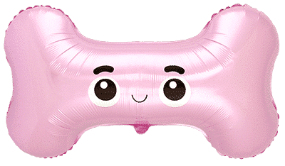 Bone - Pink, 18"/45cm.h x 30"/77cm.w