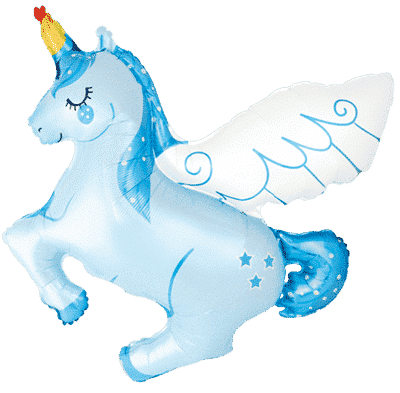 Unicorn Wing - 44"/113cm.h x 42"/108cm.w, Blue