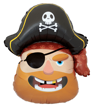Pirate Head - 33"/84cm.h x 28"/70cm.w