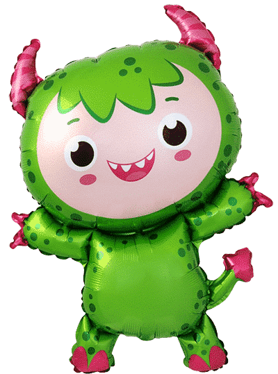 Baby Monster - Green, 34"/87cm.h x 24"/61cm.w