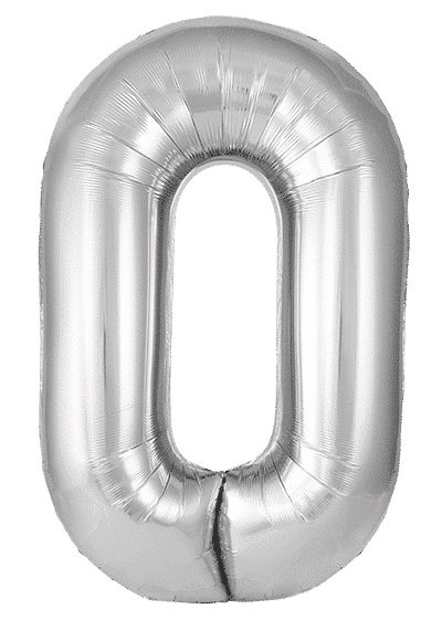 Number 0 Slim - 34"/86cm, Silver