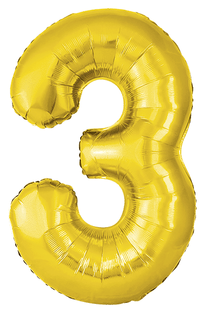 Number 3 Slim - 34"/86cm, Gold
