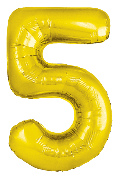 Number 5 Slim - 34"/86cm, Gold
