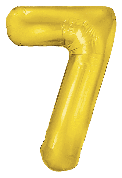 Number 7 Slim - 34"/86cm, Gold