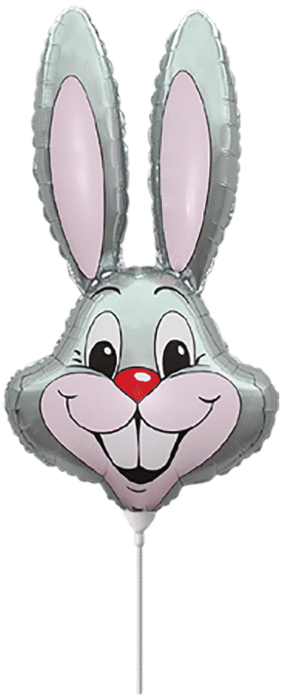 Rabbit - Mini 16"/41cm.h x 9"/24cm.w, Grey