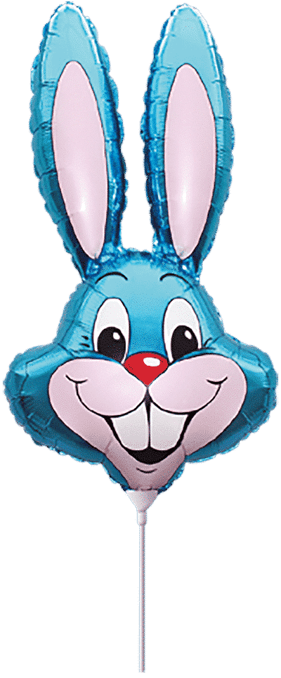 Rabbit - 35"/90cm.h x 23"/58cm.w, Blue