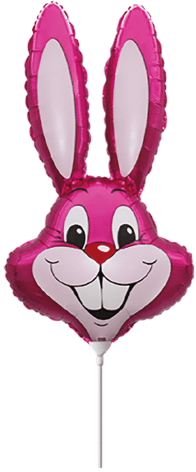 Rabbit - Mini 16"/41cm.h x 9"/24cm.w, Fuchsia