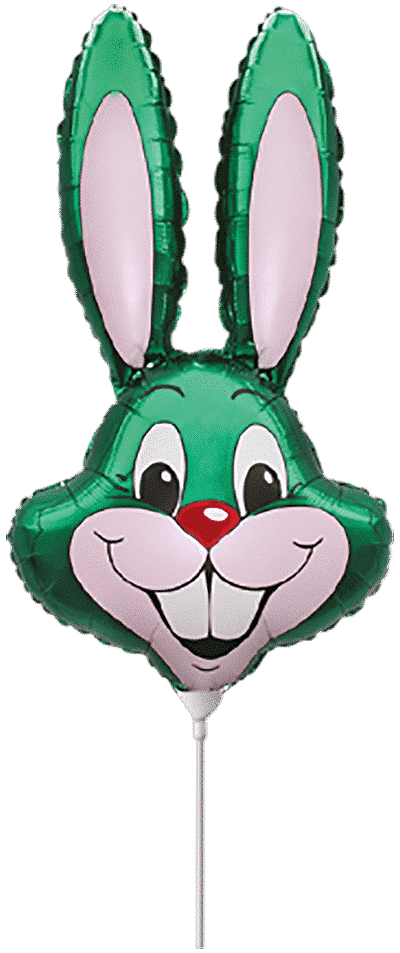 Rabbit - Mini 16"/41cm.h x 9"/24cm.w, Green