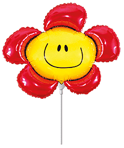 Flower - Mini 13"/34cm.h x 15"/37cm.w, Red
