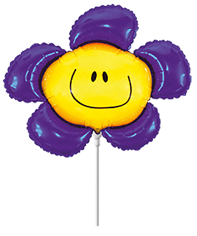 Flower - Mini 13"/34cm.h x 15"/37cm.w, Violet