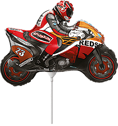 Moto Racing - Orange, Mini 12"/31cm.h x 9"/24cm.w