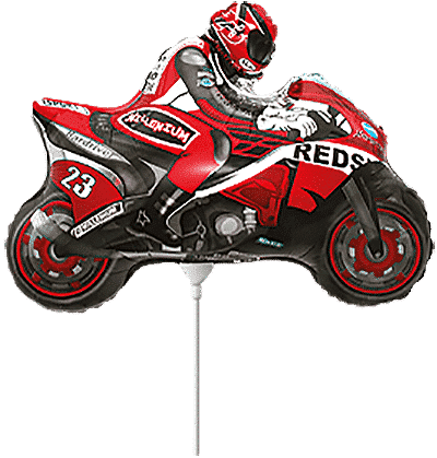 Moto Racing - Red, Mini 12"/31cm.h x 9"/24cm.w