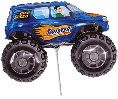 Big Wheel - Blue, Mini 10"/26cm.h x 14"/37cm.w