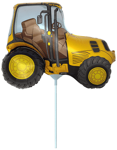Tractor - Orange, Mini 10"/26cm.h x 12"/31cm.w