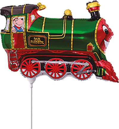 Train - Green, Mini 11"/27cm.h x 13"/33cm.w