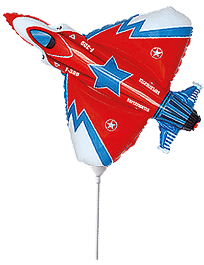 Superfighter - Red, Mini 13"/34cm.h x 13"/33cm.w
