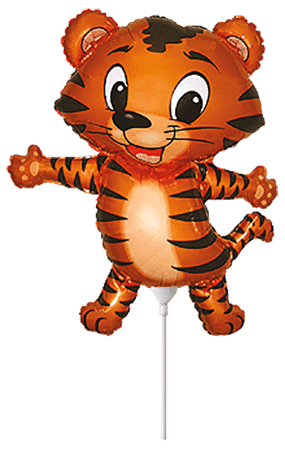 Tiger Cub - Black, Mini 12"/32cm.h x 10"/26cm.w
