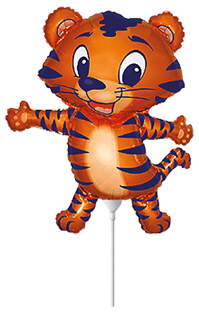 Tiger Cub - Blue, Mini 12"/32cm.h x 10"/26cm.w