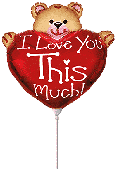 Bear Love Much - Mini 12"/32cm.h x 12"/32cm.w