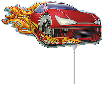 Hot Car - Mini 8"/21cm.h x 16"/40cm.w, Red