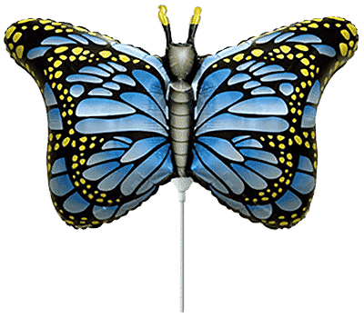 Royal Butterfly - Mini 9"/23cm.h x 14"/37cm.w, Blue