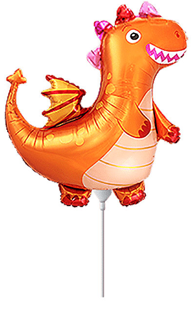 Dragon - Orange, Mini 14"/36cm.h x 14"/35cm.w
